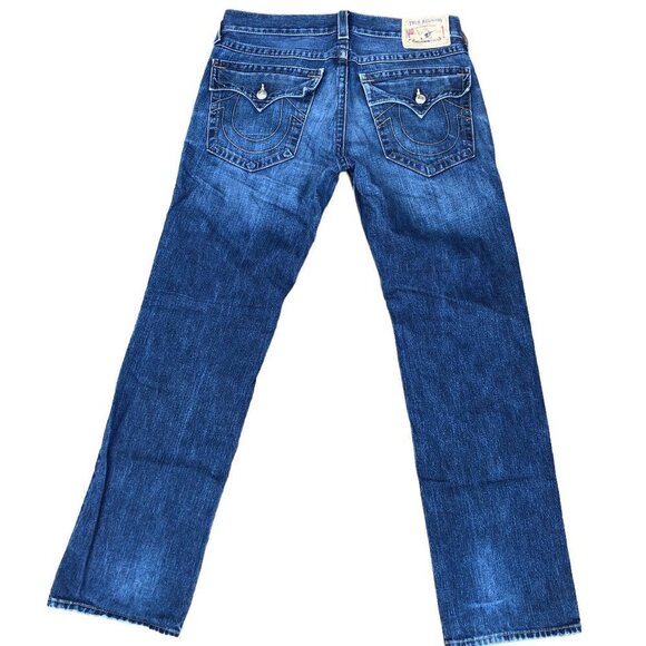VINTAGE True Religion Jeans Size 34 BENNY Blue - Picture 5 of 8